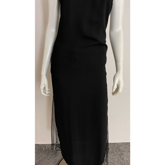 Line + Dot M Dress Black Long Maxi Lace Trim Detail Spaghetti Strap Revolve - Picture 3 of 10